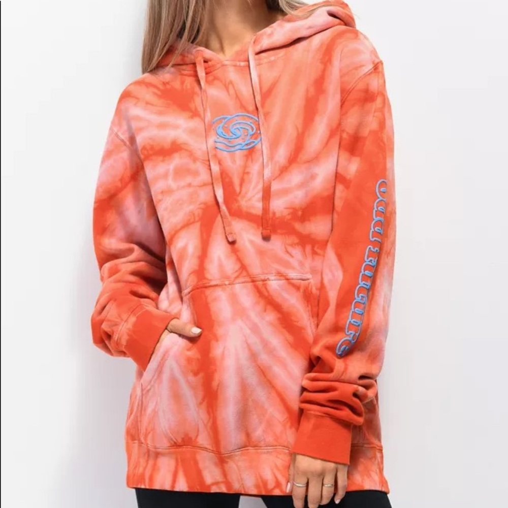 Odd Future Cyclone Orange Tie Dye Hoodie